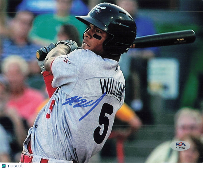 Nick Williams Reading Fightin’ Phils Signed 8x10 Photo PSA