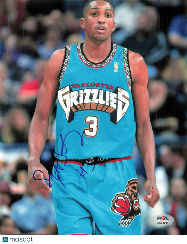 Shareef Abdur-Rahim Signed 8x10 Photo PSA Vancouver Grizzlies