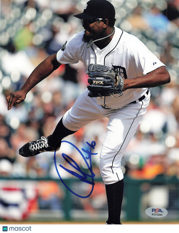 Jose Valverde Detroit Tigers Signed 8x10 Photo PSA