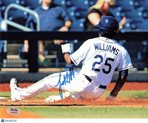 Justin Williams Tampa Bay Rays Signed 8x10 Photo PSA