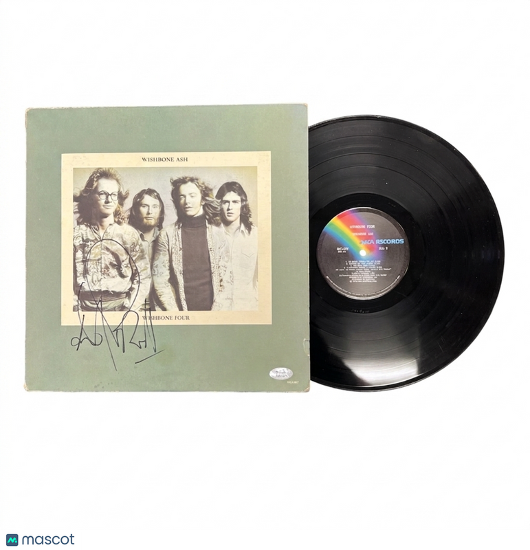 Andy Powell Signed Wishbone Four Vinyl PSA Album Autographed