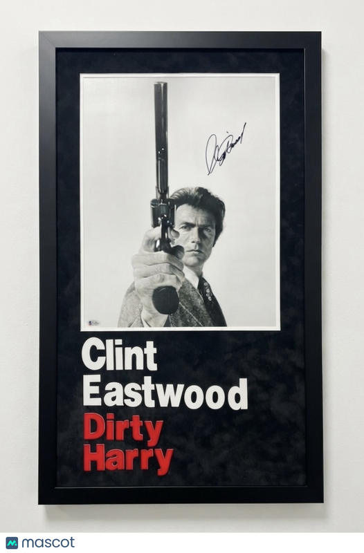 Clint Eastwood signed Dirty Harry Framed Display Photo BAS Autographed
