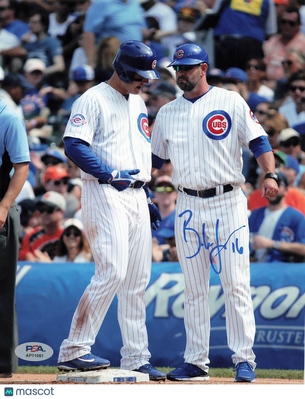 Brandon Hyde Chicago Cubs Signed 8x10 Photo PSA