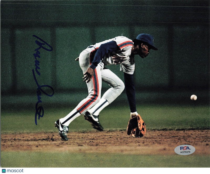 Rafael Santana New York Mets Signed 8x10 Photo PSA