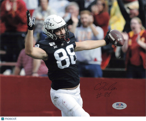 Charlie Kolar Signed Iowa State Cyclones Football 8x10 Photo PSA Autographed
