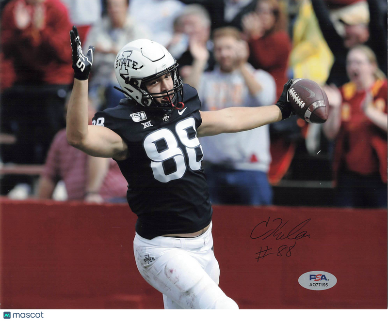 Charlie Kolar Signed Iowa State Cyclones Football 8x10 Photo PSA Autographed