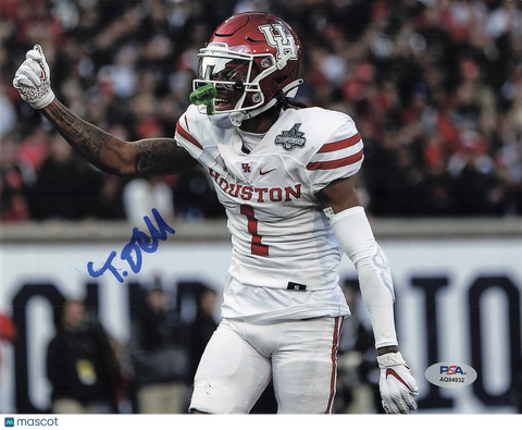 Tank Dell signed 8x10 photo Houston Cougars PSA Autographed