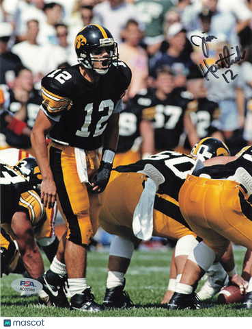 Jim Hartlieb Signed Iowa Hawkeyes Football 8x10 Photo PSA Autographed