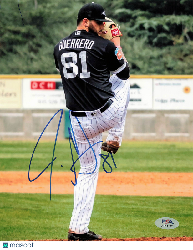 James Guerrero Chicago White Sox Signed 8x10 Photo PSA