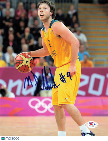 Matthew Dellavedova Australian Boomers Signed Basketball 8x10 Photo PSA