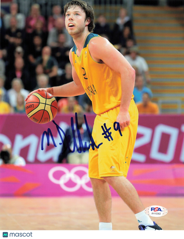 Matthew Dellavedova Australian Boomers Signed Basketball 8x10 Photo PSA