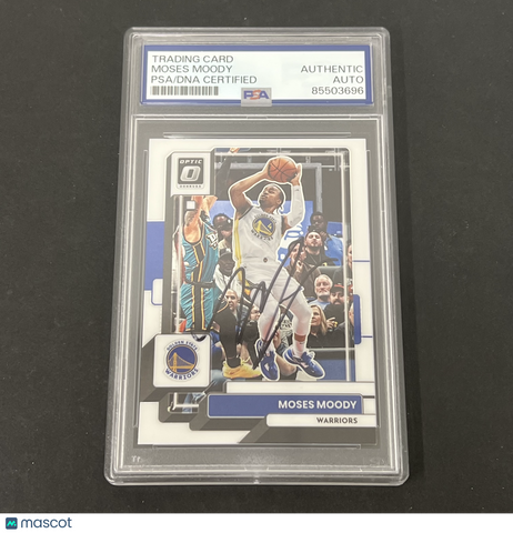 2022-23 Panini Donruss #88 Moses Moody Optic signed card PSA