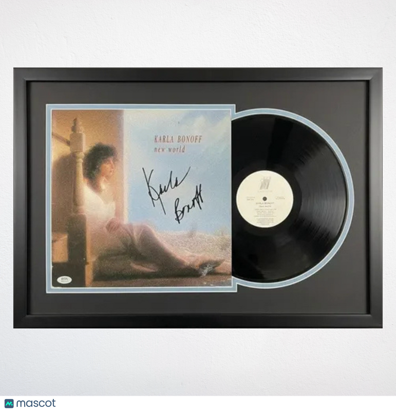 Karla Bonoff Signed New World Custom Framed Vinyl PSA Album Autographed