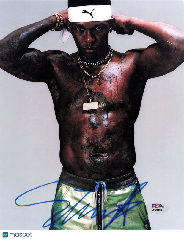 Israel Adesanya Signed MMA 8x10 Photo PSA Autographed