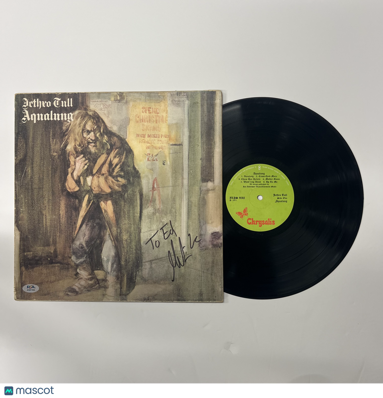Martin Barre Signed Aqualung of Jethro Tull Vinyl Album PSA Autographed
