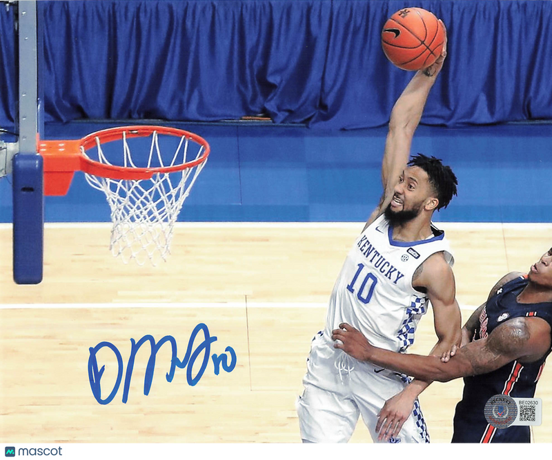 Davion Mintz Kentucky Wildcats Signed Basketball 8x10 Photo BAS