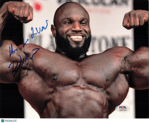 Akim Williams Signed Bodybuilding 8x10 Photo PSA Autographed