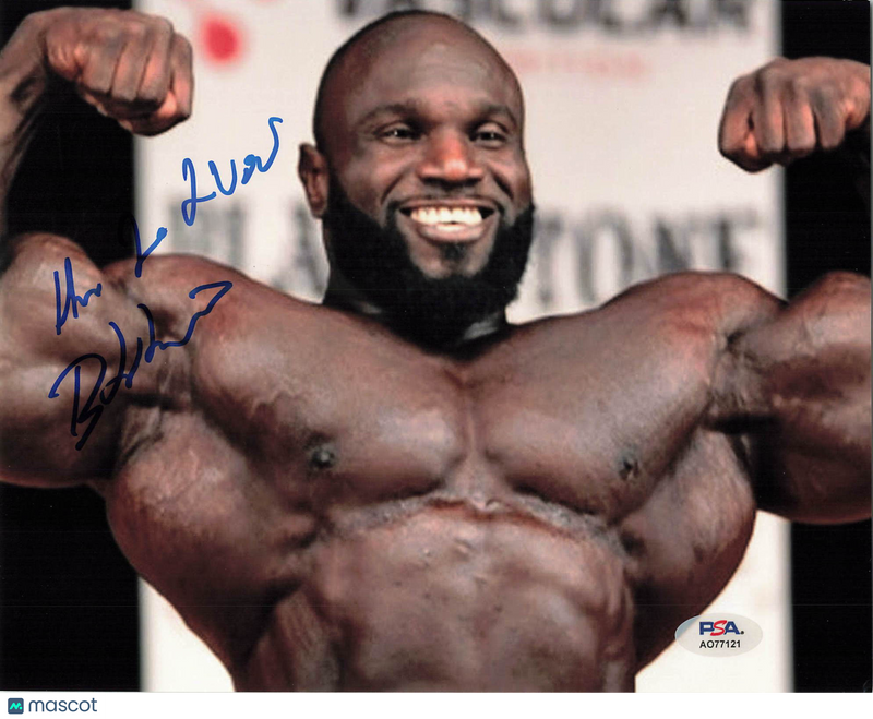 Akim Williams Signed Bodybuilding 8x10 Photo PSA Autographed