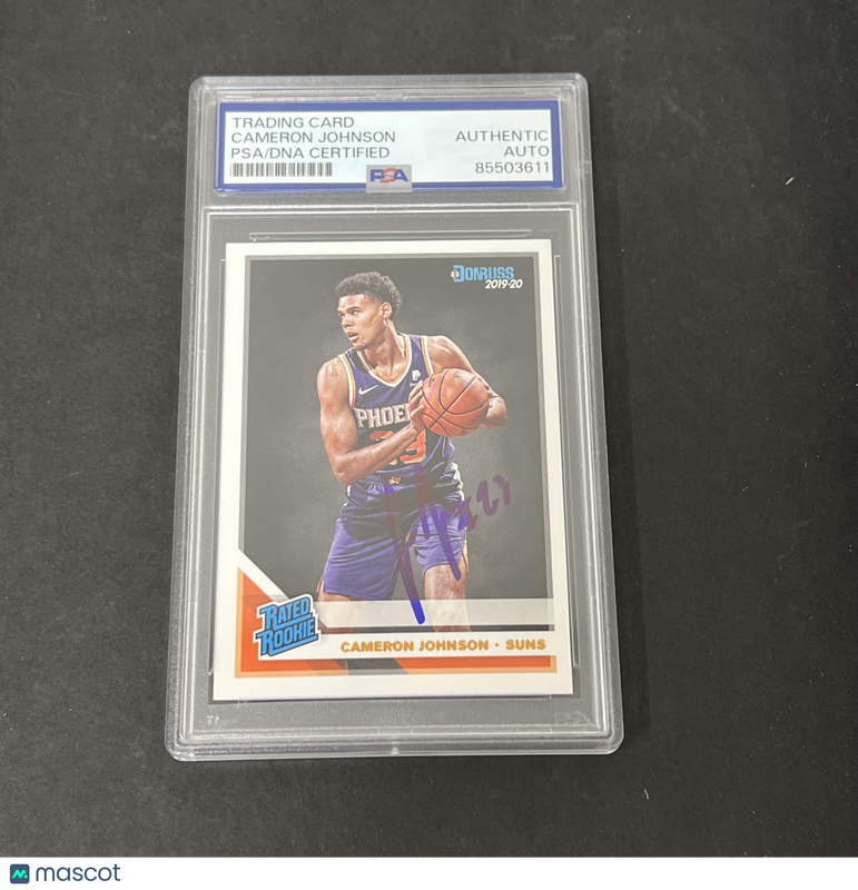2019-20 Panini Donruss Rated Rookie #210 Cameron Johnson signed card PSA Suns