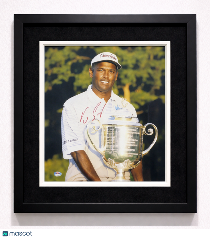 Vijay Singh Signed Golf 11x14 Custom Framed Photo PSA Autographed
