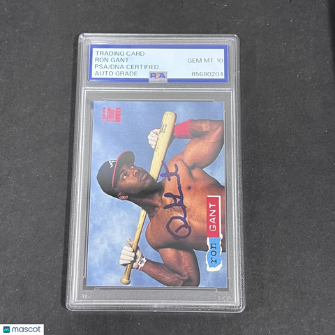 1994 Ron Gant Topps Stadium Club#123 Signed Card PSA 10 Autographed