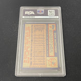 1984 Topps #8 Don Mattingly Signed Card Auto PSA Slabbed Yankees