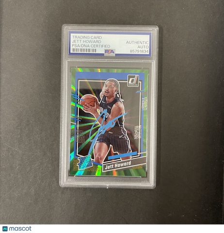 Jett Howard 2023-24 Panini Donruss#212 Signed Card PSA Autographed