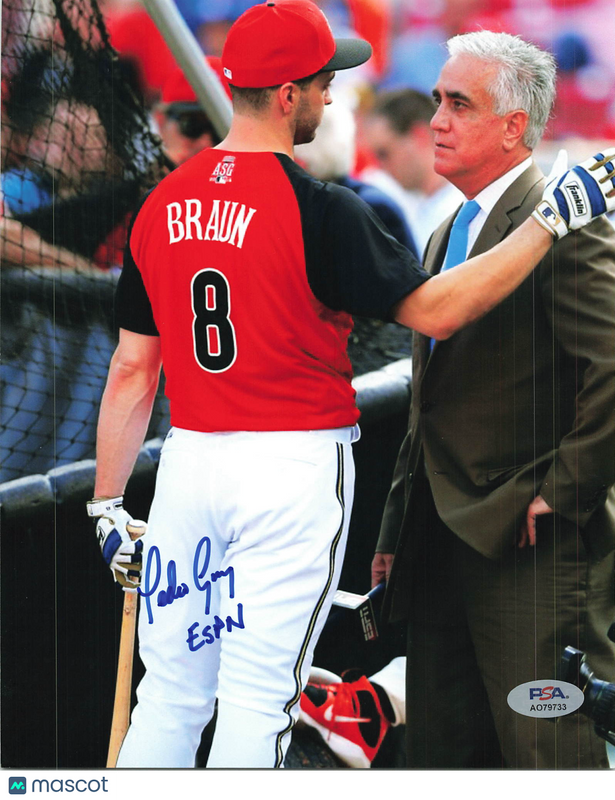 Pedro Gomez ESPN Baseball Reporter Signed 8x10 Photo PSA