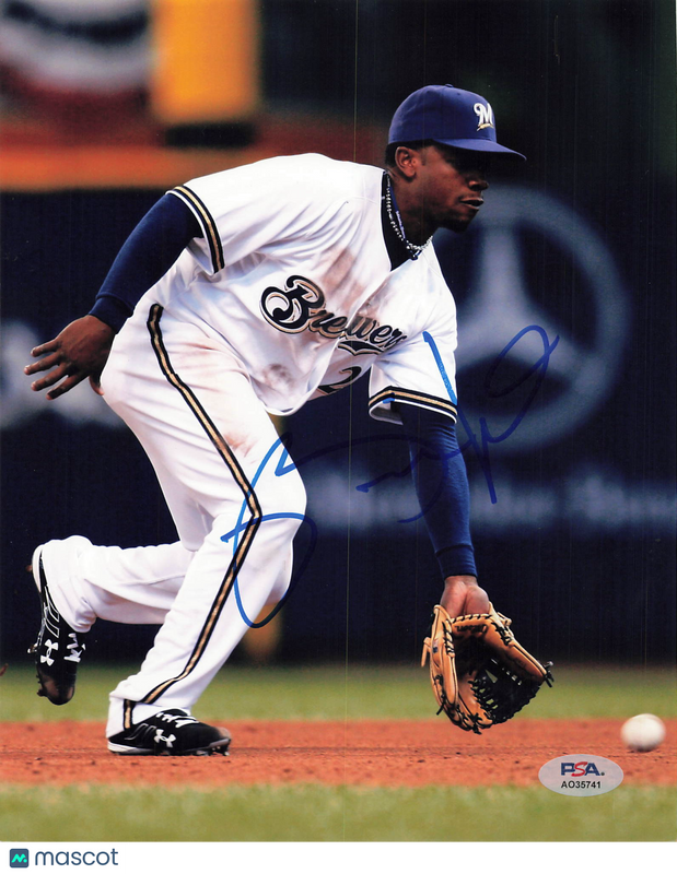 Rickie Weeks Milwaukee Brewers Signed 8x10 Photo PSA