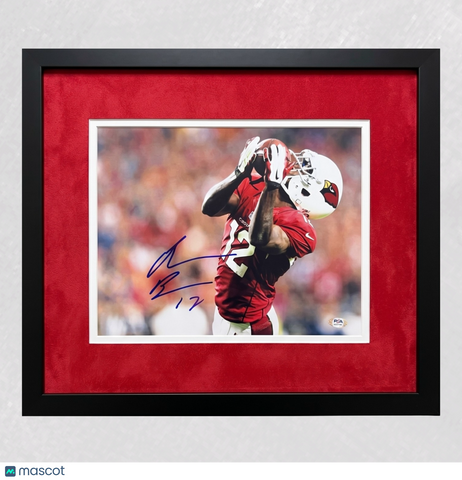 John Brown Signed Arizona Cardinals Football 11x14 Custom Framed Photo PSA