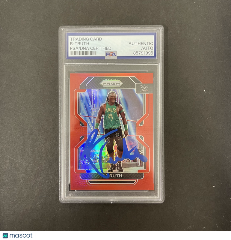 R-Truth 2022 Panini Prizm#172 Signed Card PSA Autographed