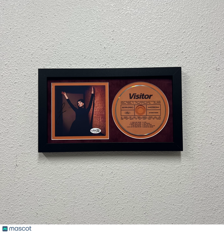 Sienna Spiro Signed Visitor Framed Display CD Insert JSA Autographed