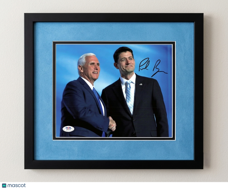 Paul Ryan Signed 8x10 Custom Framed Photo PSA Autographed