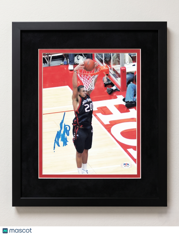 Diamon Simpson Saint Mary's Gaels Signed Basketball 8x10 Custom Framed Photo PSA