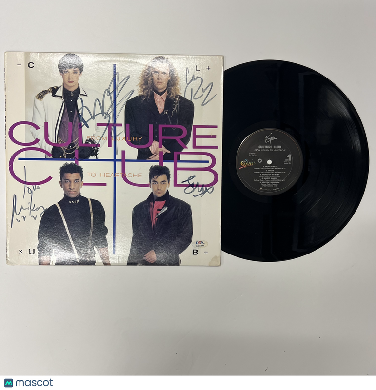 Mikey Craig, Boy George, Roy Hay, Jon Moss Signed Vinyl Album PSA