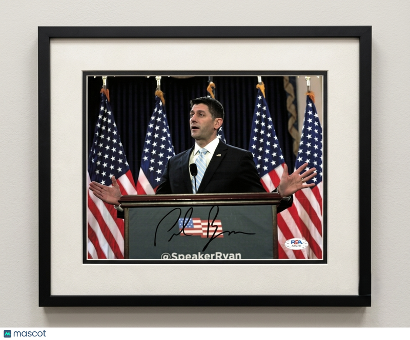 Paul Ryan Signed 8x10 Custom Framed Photo PSA Autographed