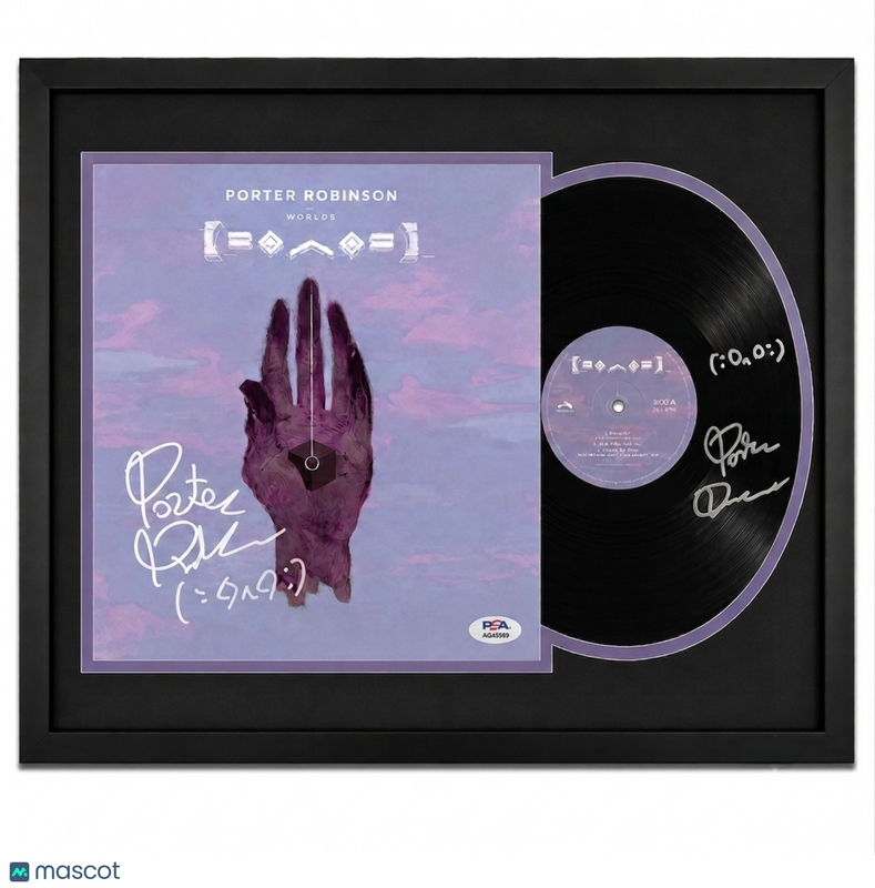 Porter Robinson Signed Divinity Sad Machine Custom Framed Vinyl PSA Album Auth