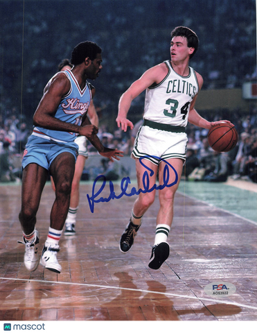 Rick Carlisle Boston Celtics Signed Basketball 8x10 Photo PSA
