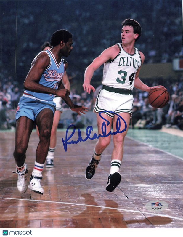 Rick Carlisle Boston Celtics Signed Basketball 8x10 Photo PSA
