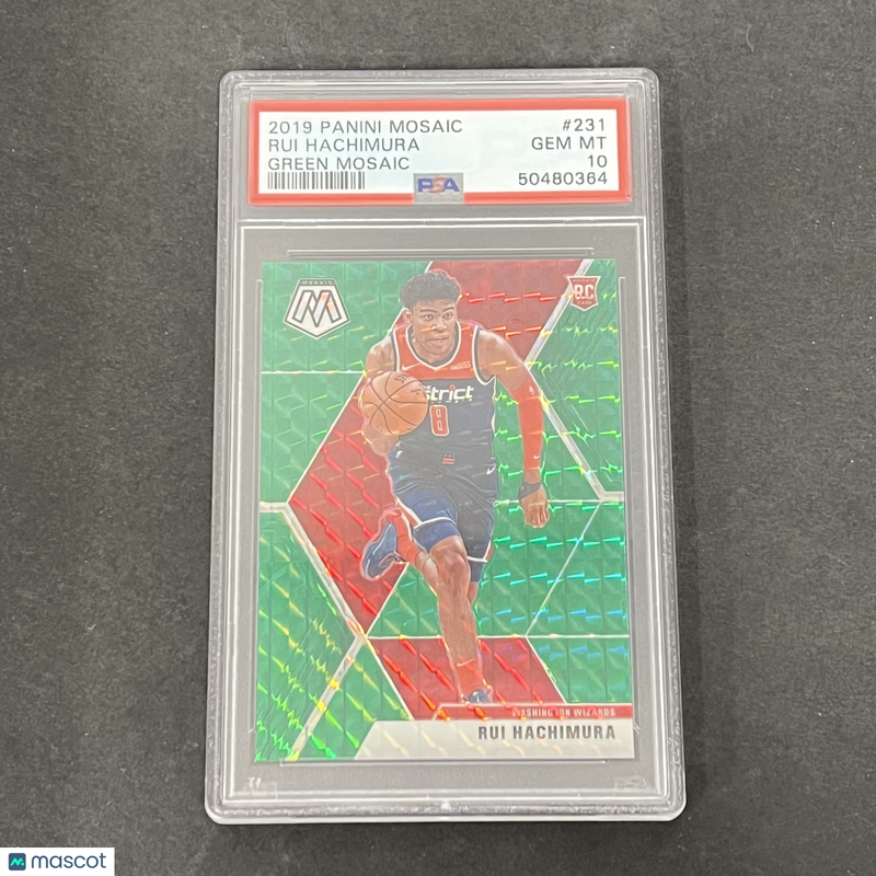 2019 Panini Mosaic Green#231 Rui Hachimura PSA 10