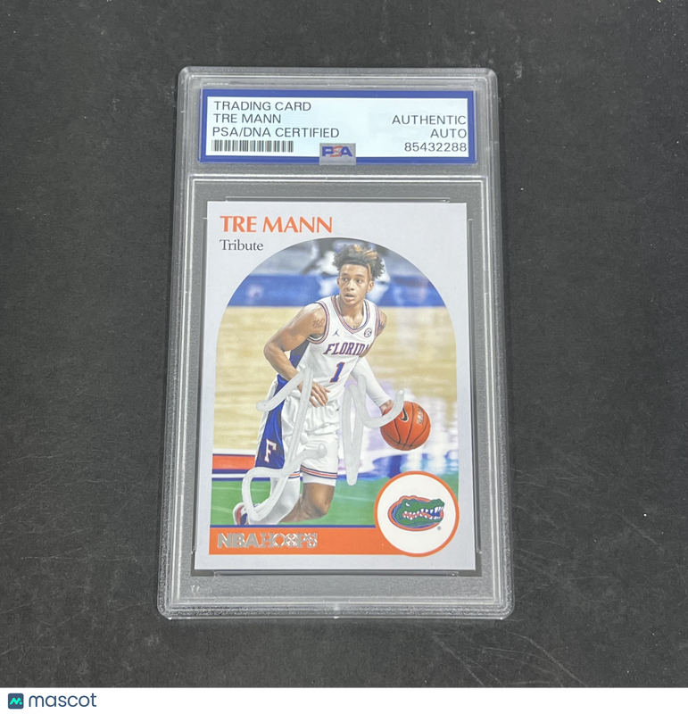 Tre Mann 2021 Panini Chronicles Hoops Draft Picks#71 Signed Card PSA Autographed