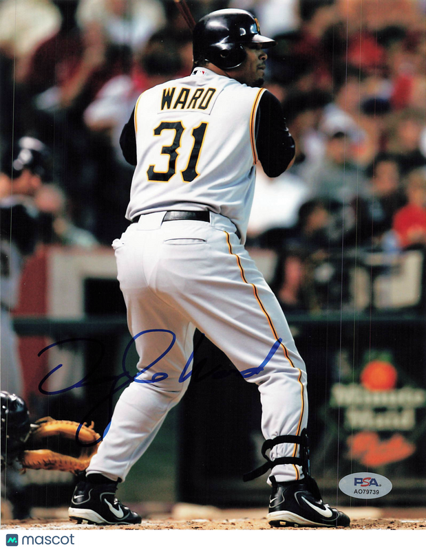Daryle Ward Pittsburgh Pirates Signed 8x10 Photo PSA