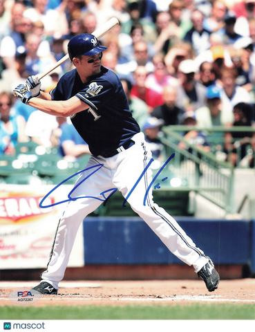 Corey Hart Milwaukee Brewers Signed 8x10 Photo PSA