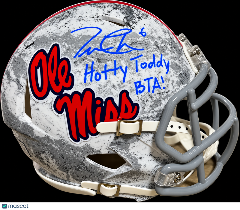 Trinidad Chambliss Signed Ole Miss Rebels Football Mini Helmet BAS Autographed