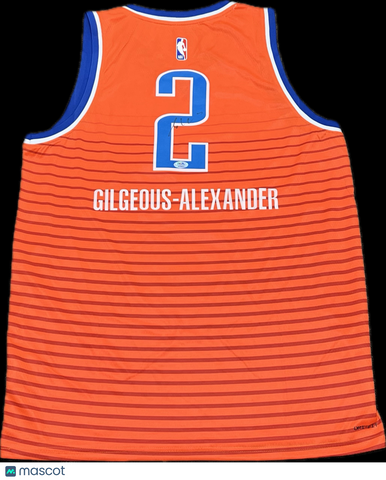 Shai Gilegous-Alexander Signed Jersey PSA Oklahoma City Thunder Autographed
