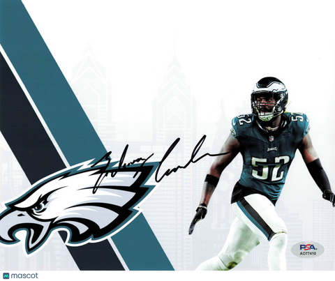 Zachary Cunningham Signed Photo PSA Philadelphia Eagles