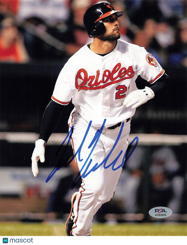 Nick Markakis Baltimore Orioles Signed 8x10 Photo PSA