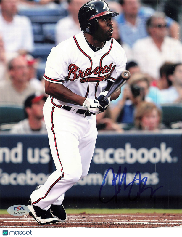 Michael Bourn Signed 8x10 Photo PSA Atlanta Braves