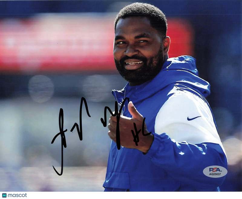 Jerod Mayo Signed New England Patriots Football 8x10 Photo Autographed