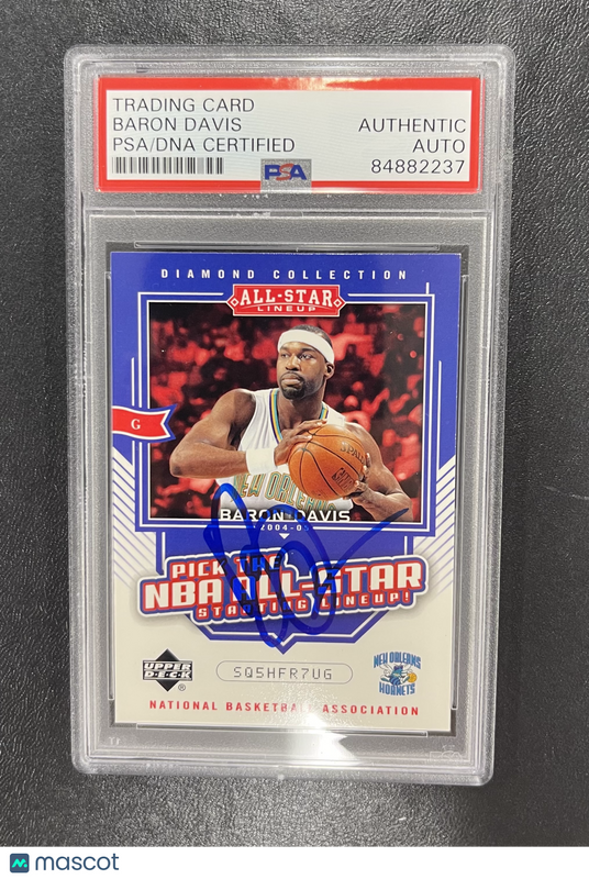 2004–05 Upper Deck Deck Diamond Collection#AS21 Baron Davis Signed Auto PSA